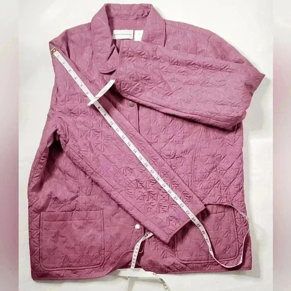 Alfred Dunner Quilted Rose Rhapsody Shacket Snap Button Pocket Sz 18 Vintage Nwt - Picture 8 of 8